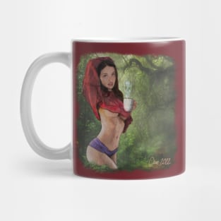 Girl in the jungle with coffe Mug